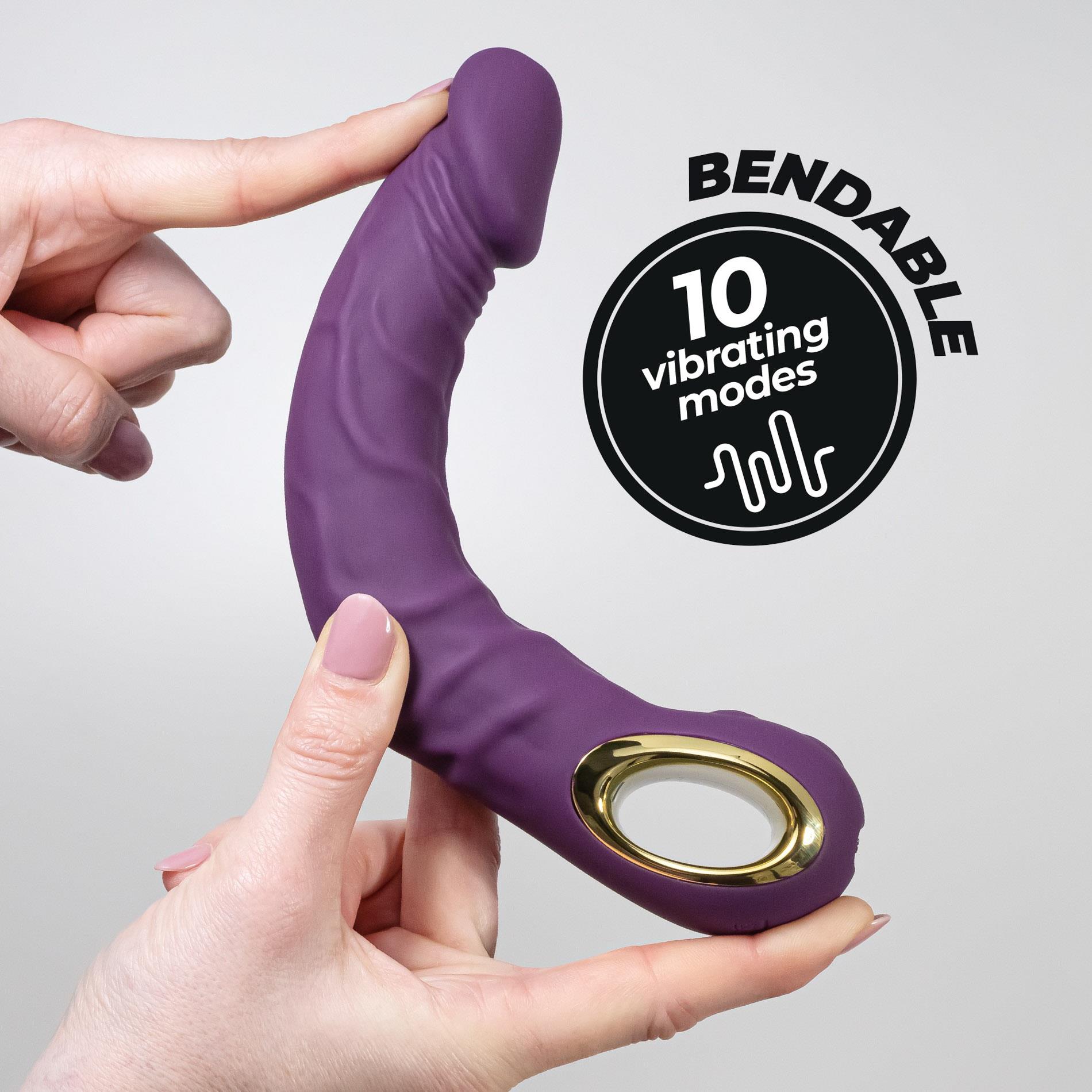 Crushious Magnus Bend Flexible Vibrator Purple