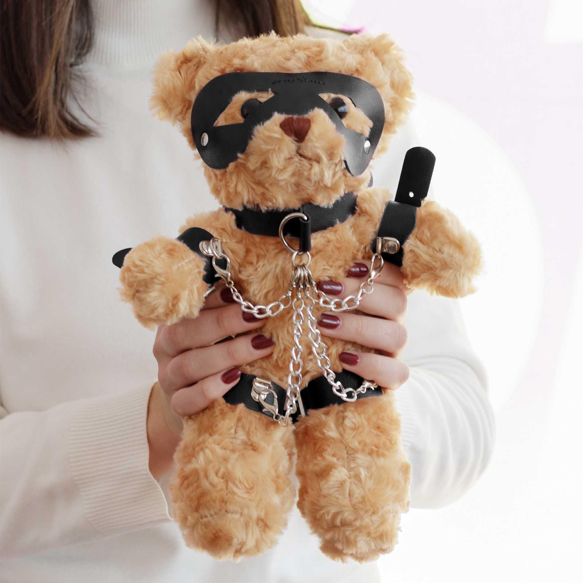 Crushious Crushito Bondage Teddy Bear Black 31Cm