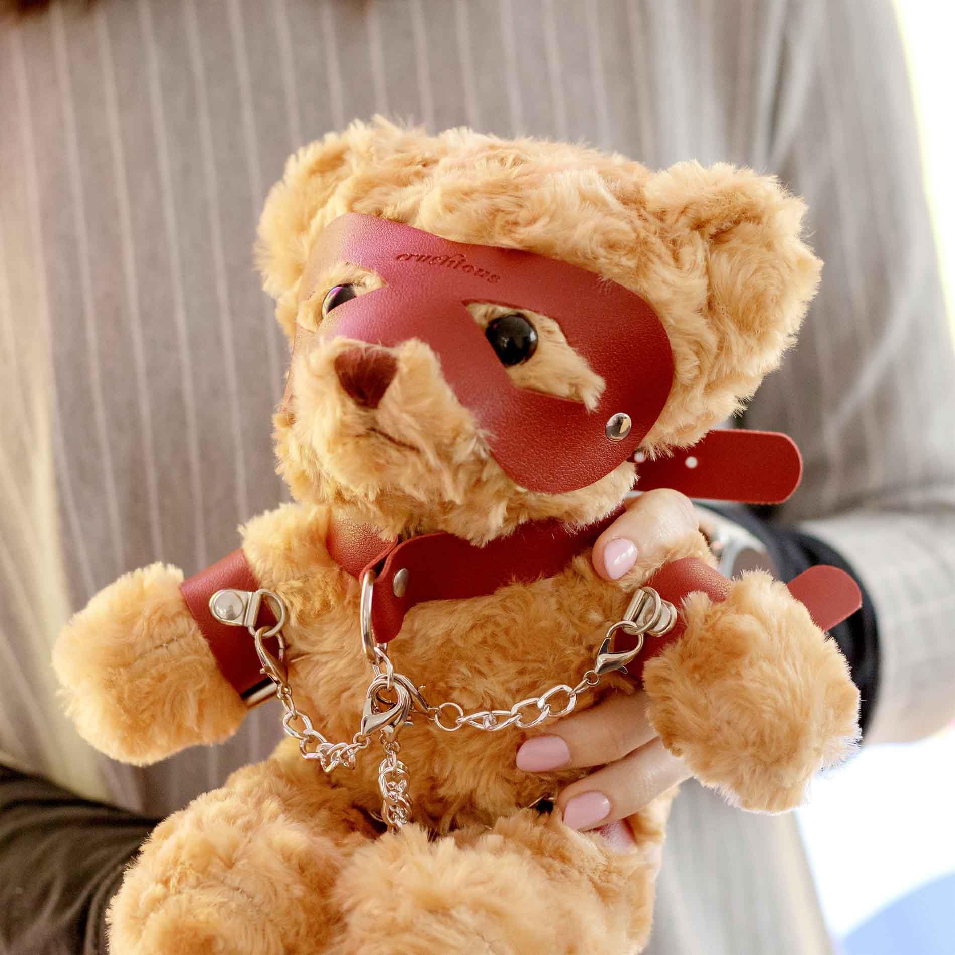 Crushious Crushito Bondage Teddy Bear Red 31Cm