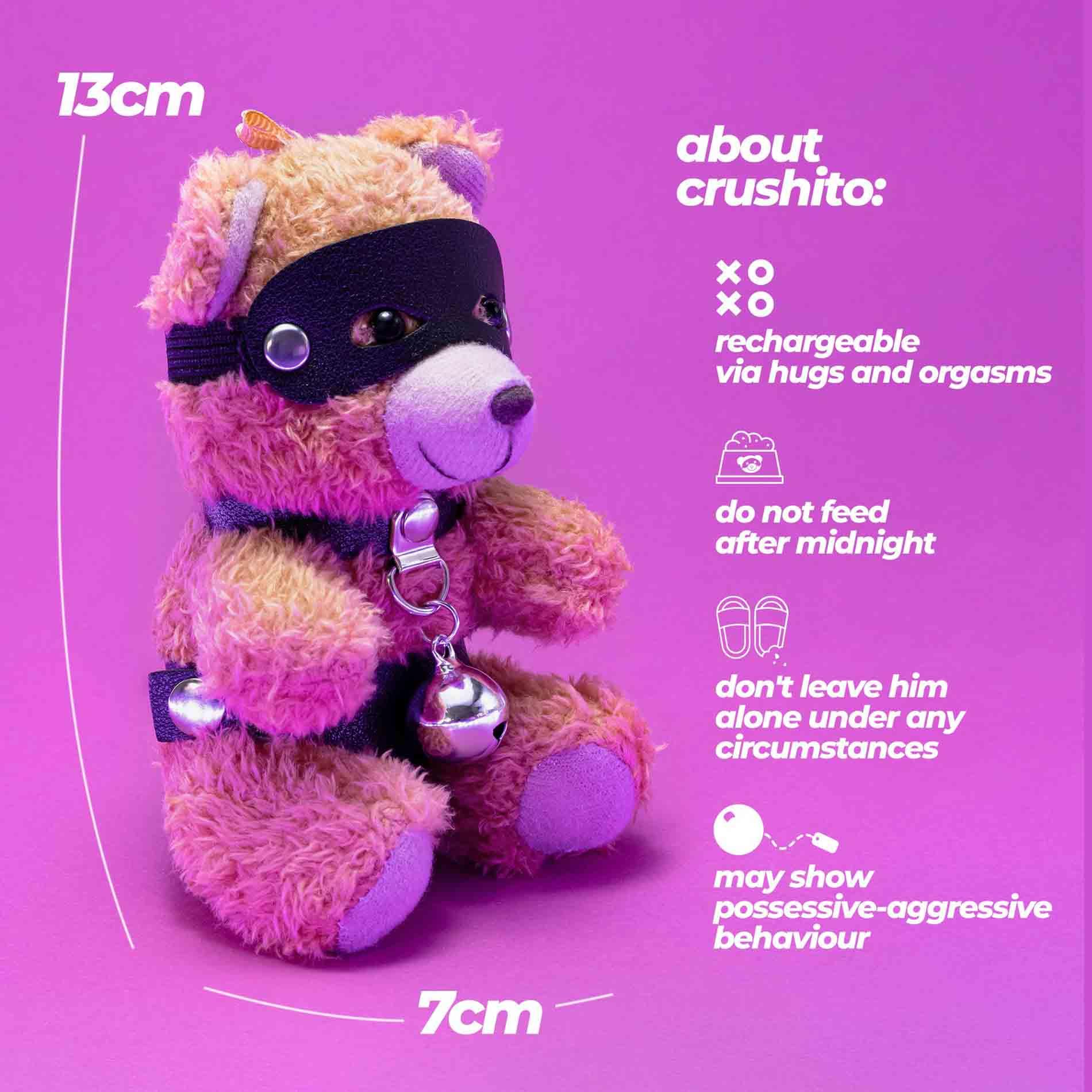 Crushious Crushito Bell Bear Keyring