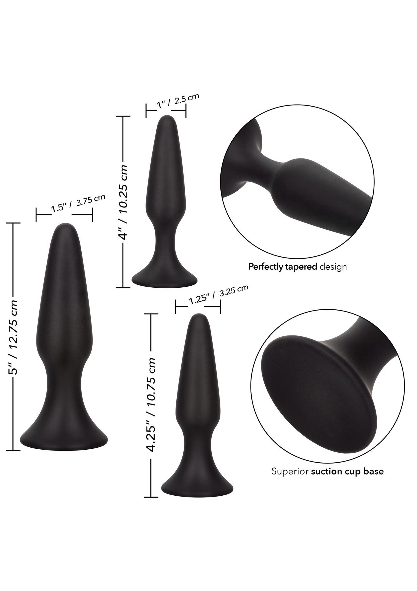 Colt Silicone Anal Trainer Kit Black