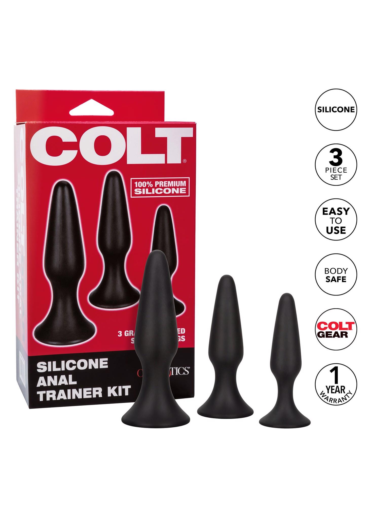 Colt Silicone Anal Trainer Kit Black
