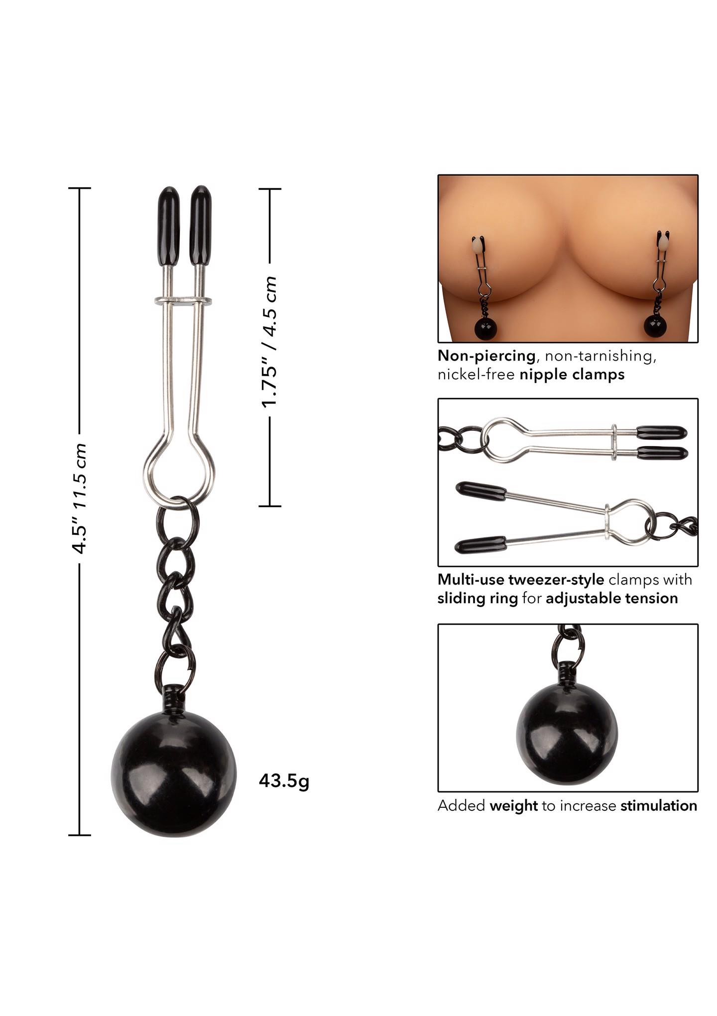 Weighted Tweezer Nippleclamps Metal