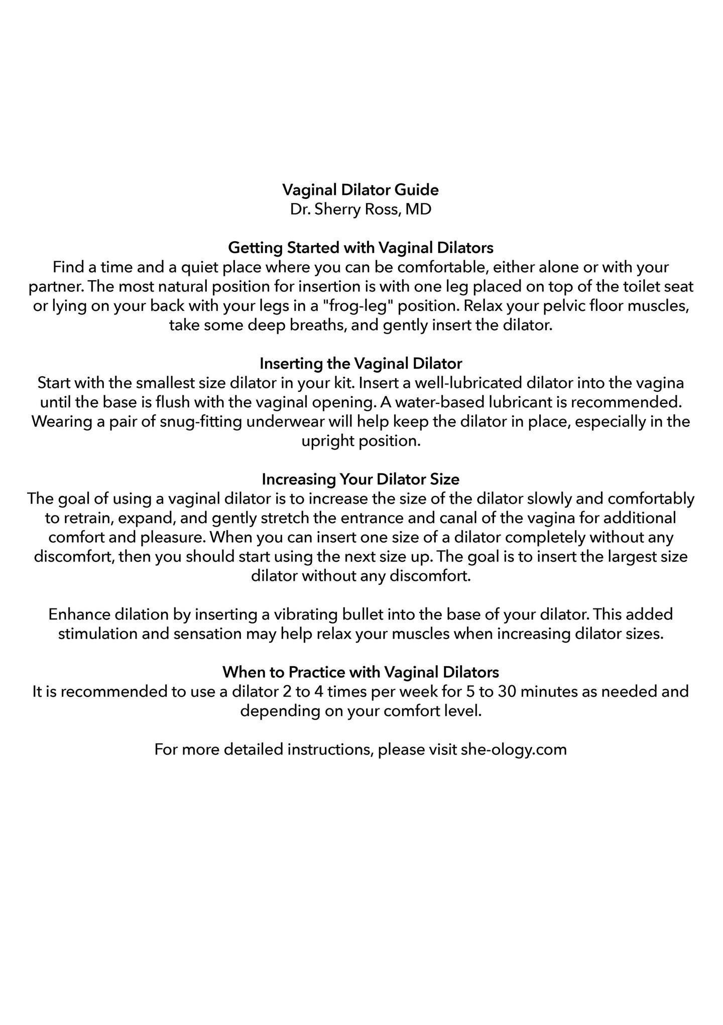 Advanced Wearable Dilator Set Assortment