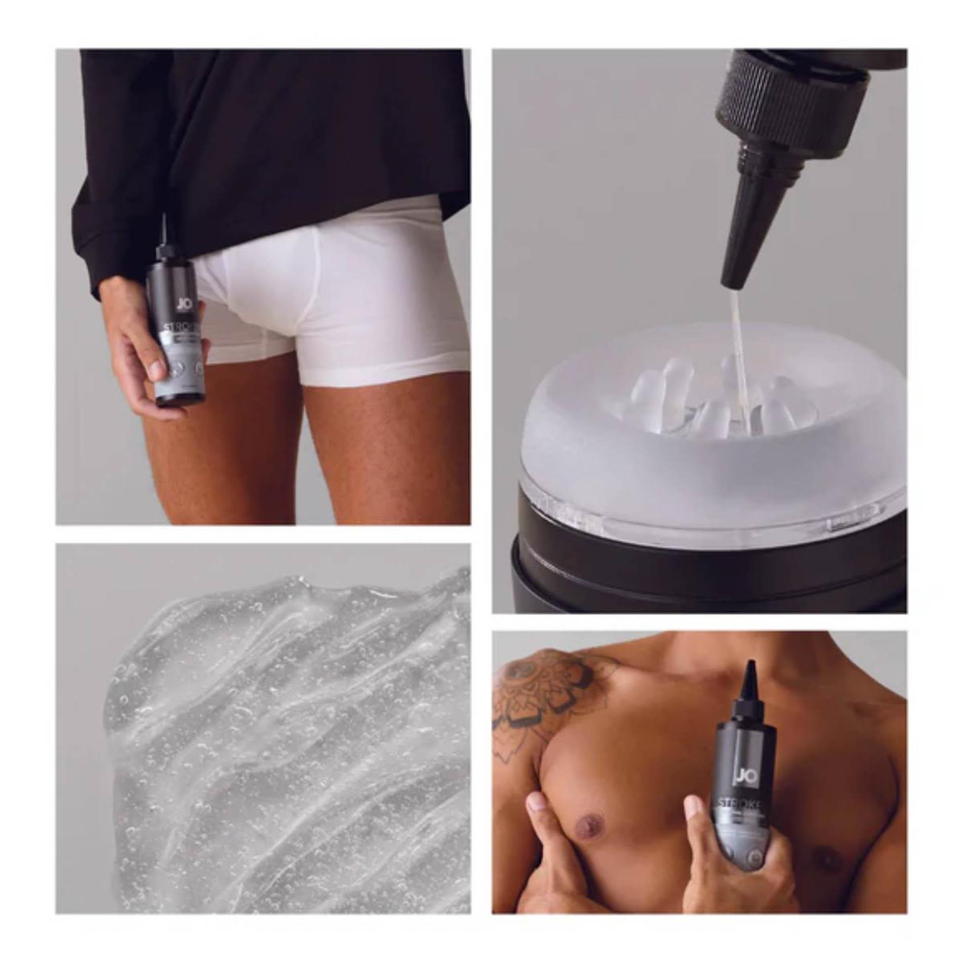 System Jo - Jo Stroker Lubricant 4Oz /120Ml Black