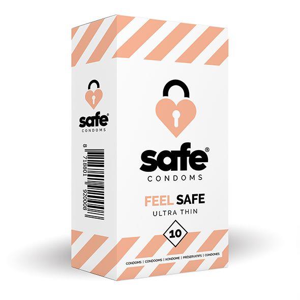 Kondómy SAFE Feel Safe Ultra Thin 10 ks