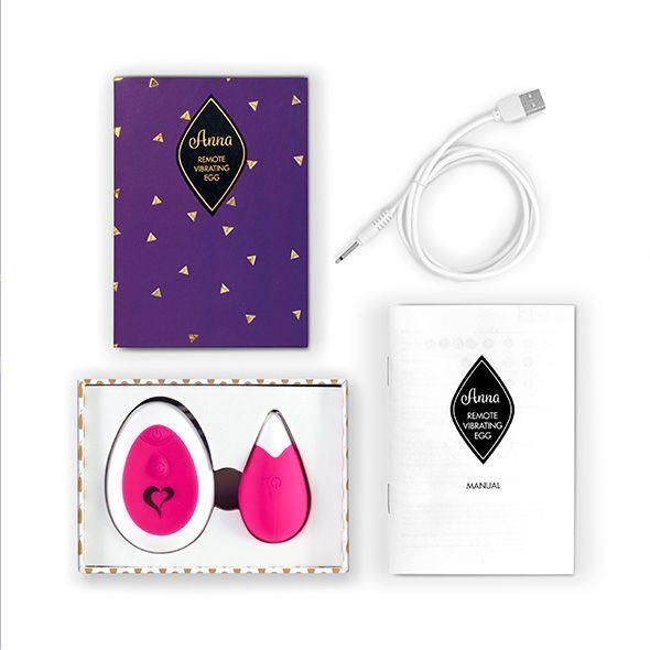 Feelztoys - Anna Vibrating Egg Remote Deep Pink