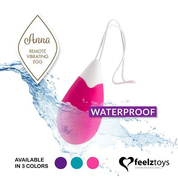 Feelztoys - Anna Vibrating Egg Remote Deep Pink