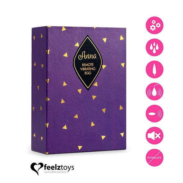 Feelztoys - Anna Vibrating Egg Remote Deep Pink