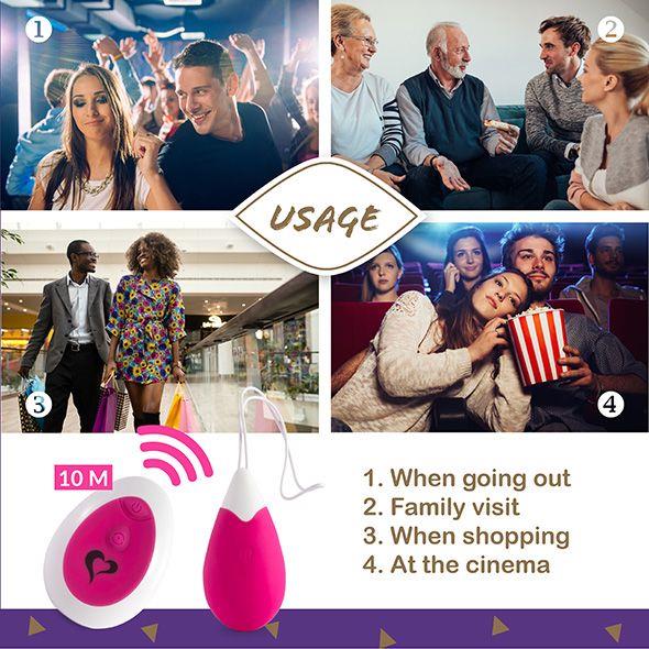 Feelztoys - Anna Vibrating Egg Remote Deep Pink