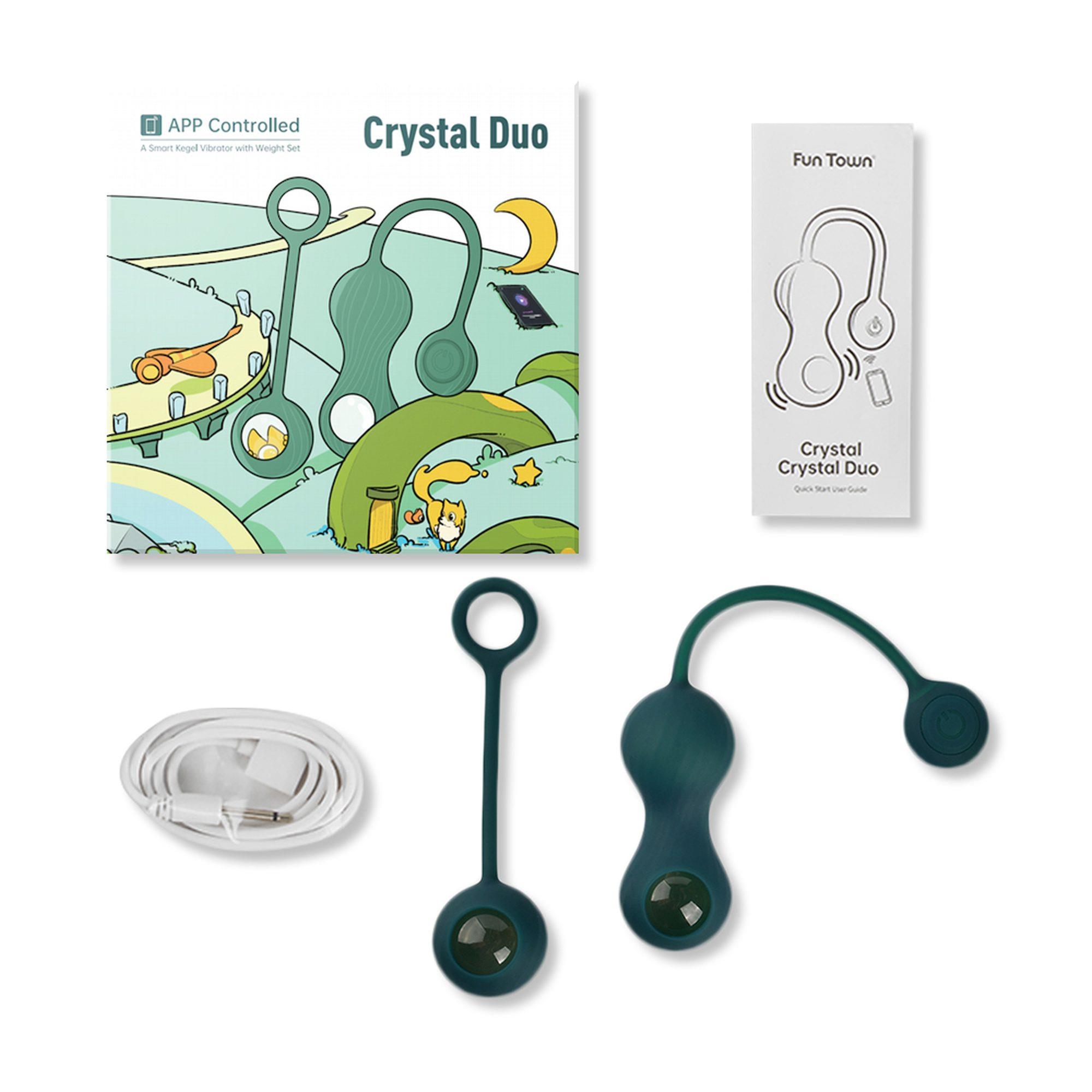 Magic Motion - Crystal Duo Smart Kegel Vibrator With Weight Set