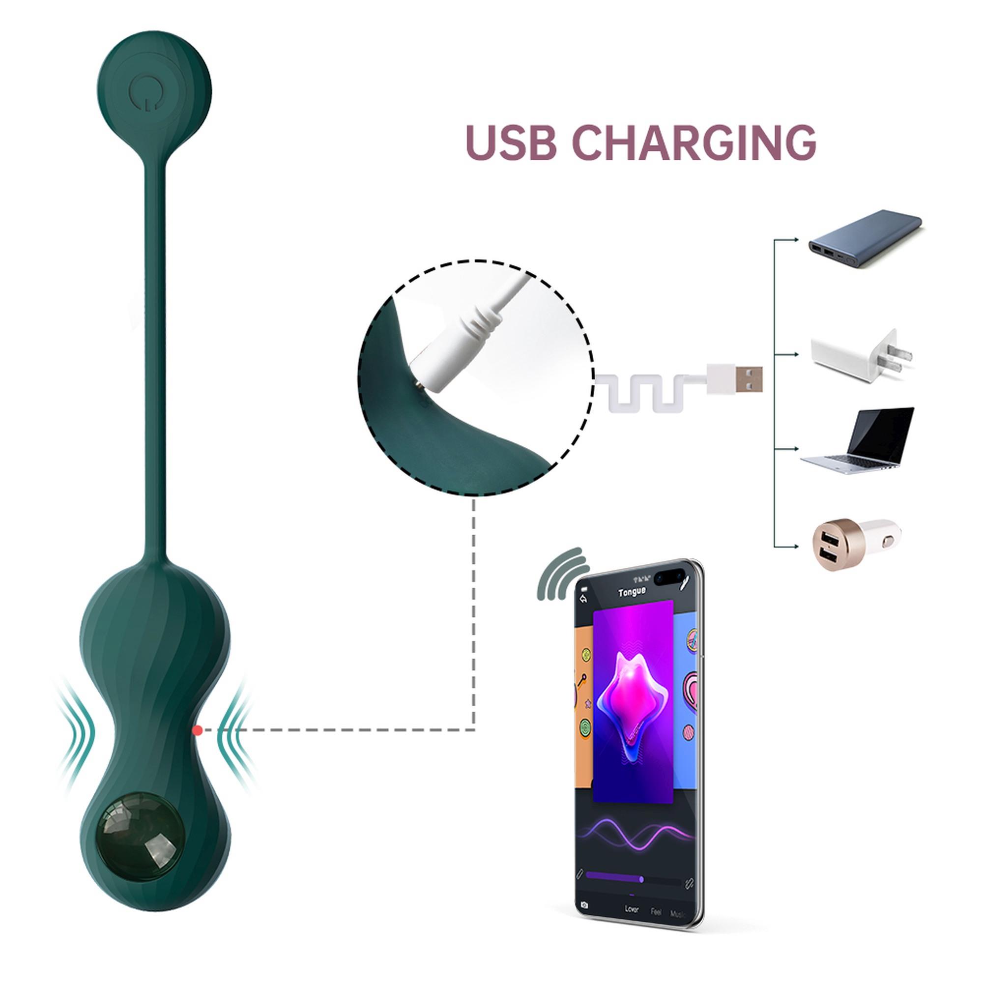 Magic Motion - Crystal Duo Smart Kegel Vibrator With Weight Set