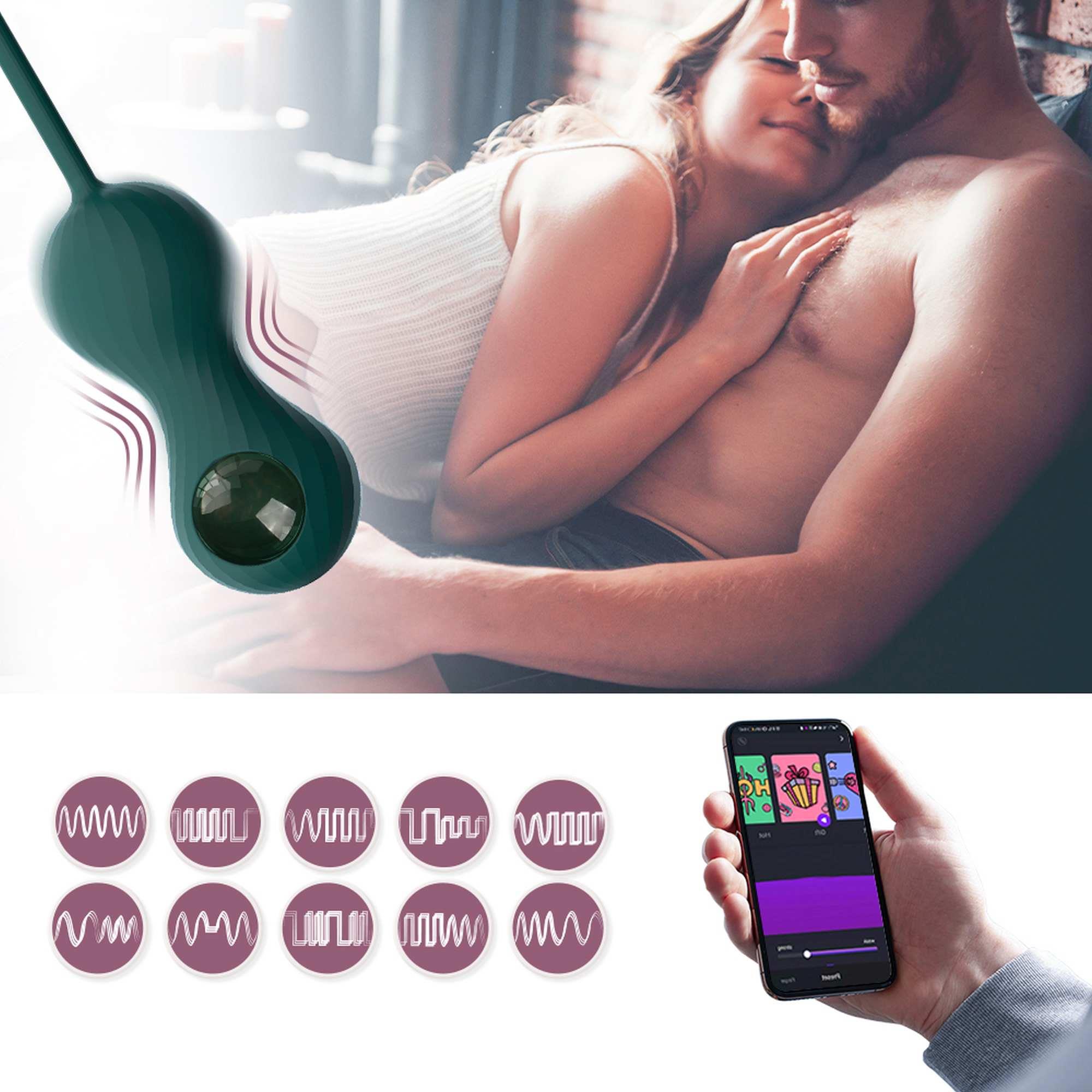 Magic Motion - Crystal Duo Smart Kegel Vibrator With Weight Set