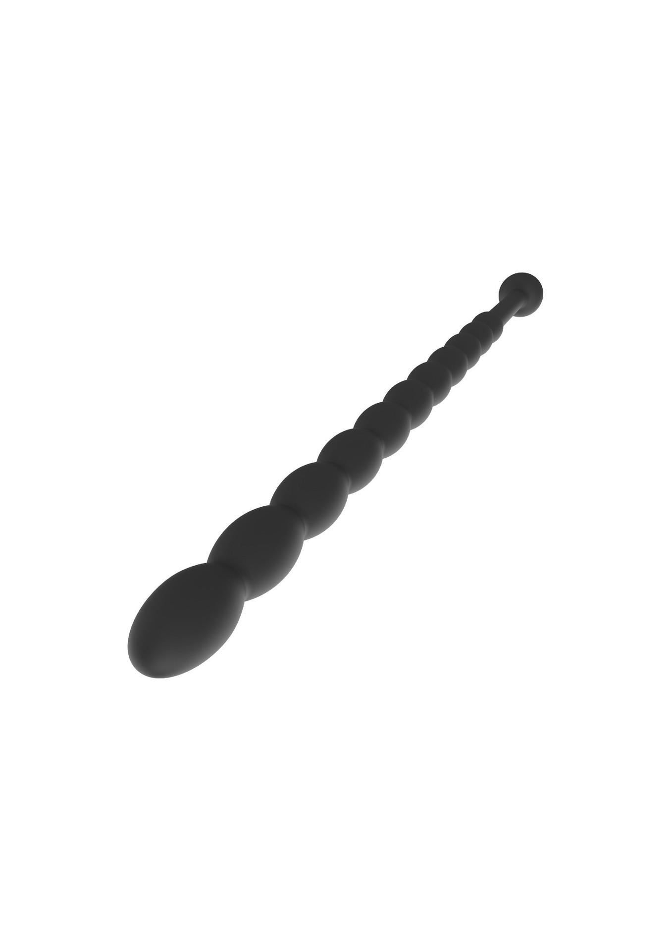Ribbed Penis Dilator Set 2 Pcs Black
