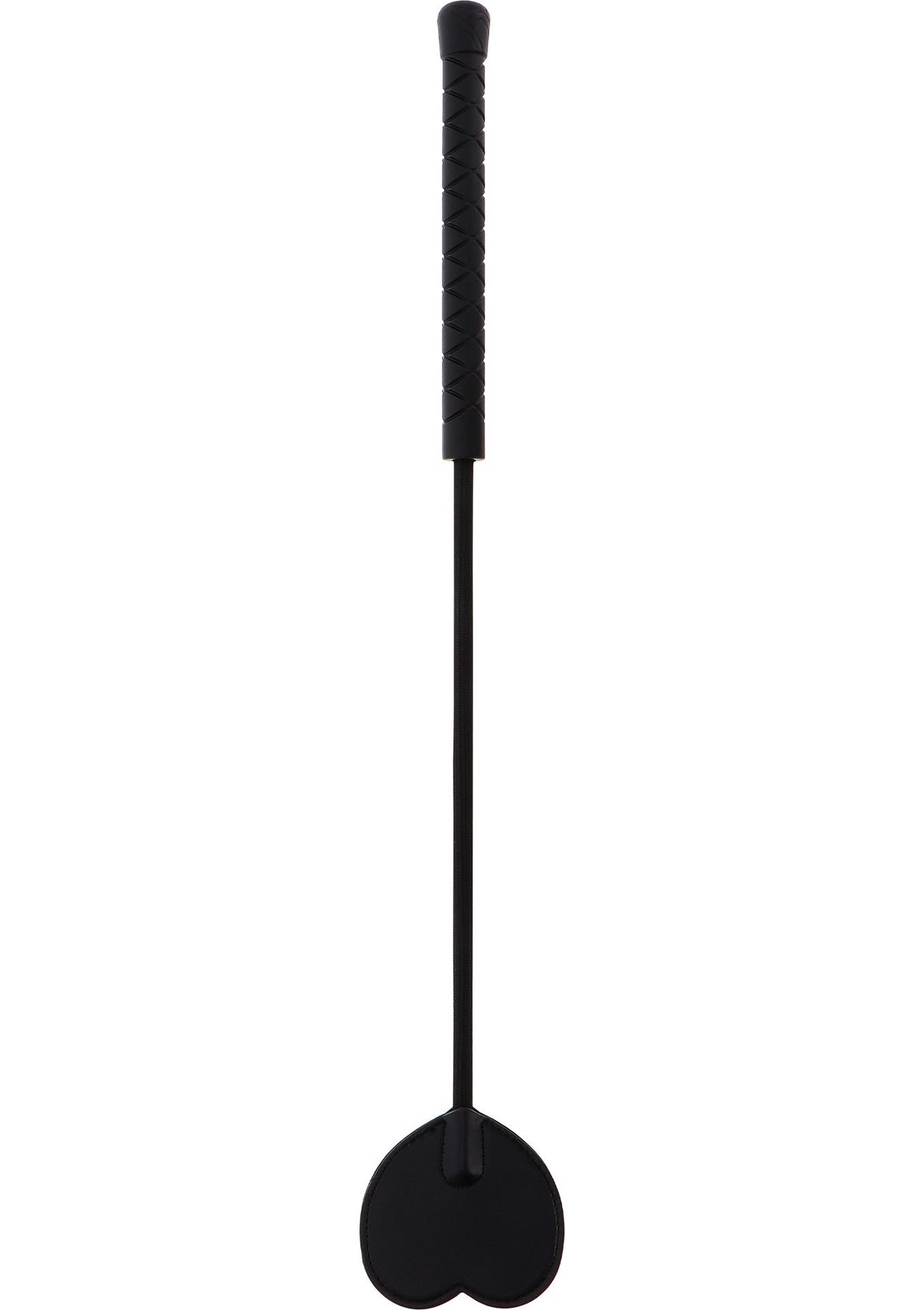 Crop Whip Heart Black