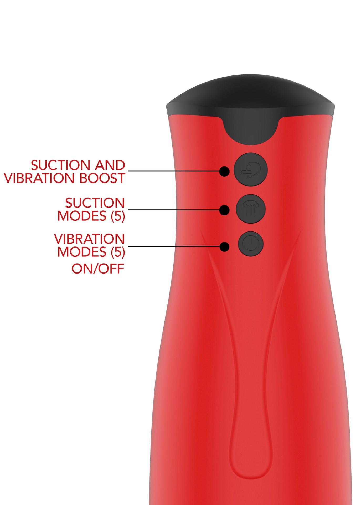 Super Suction Masturbator Red