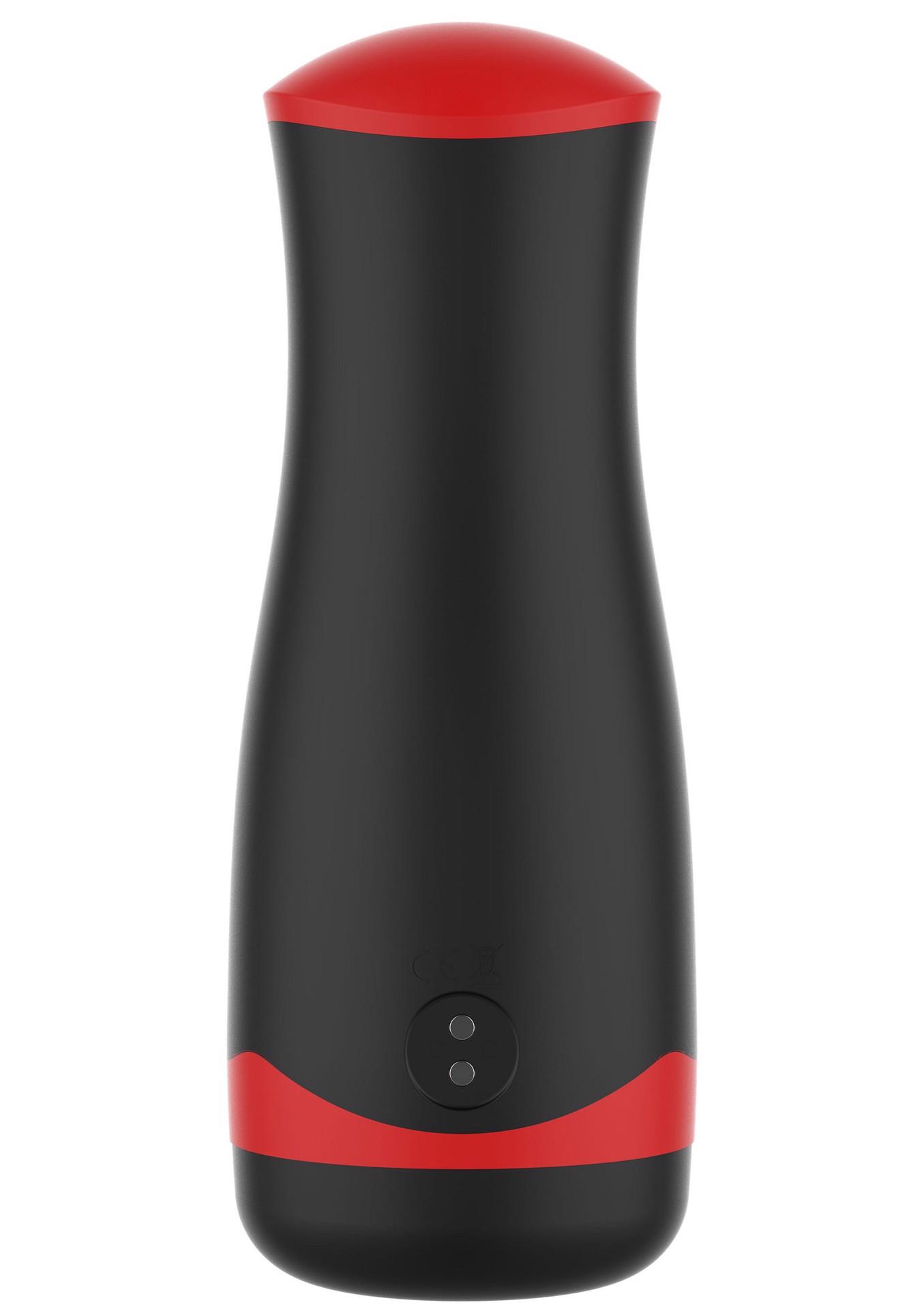 Masturbator Vibrating&Squeeze Black