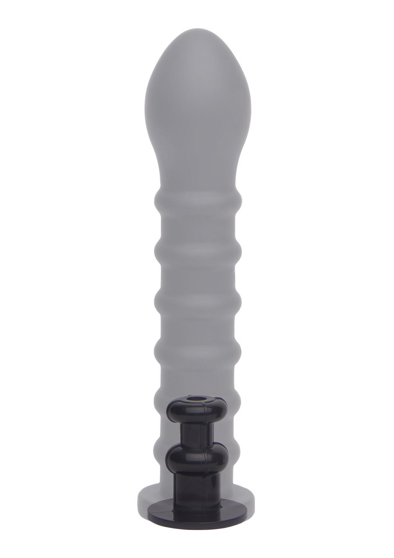 Ribbed Dong Easy-Lock 19 Cm Black