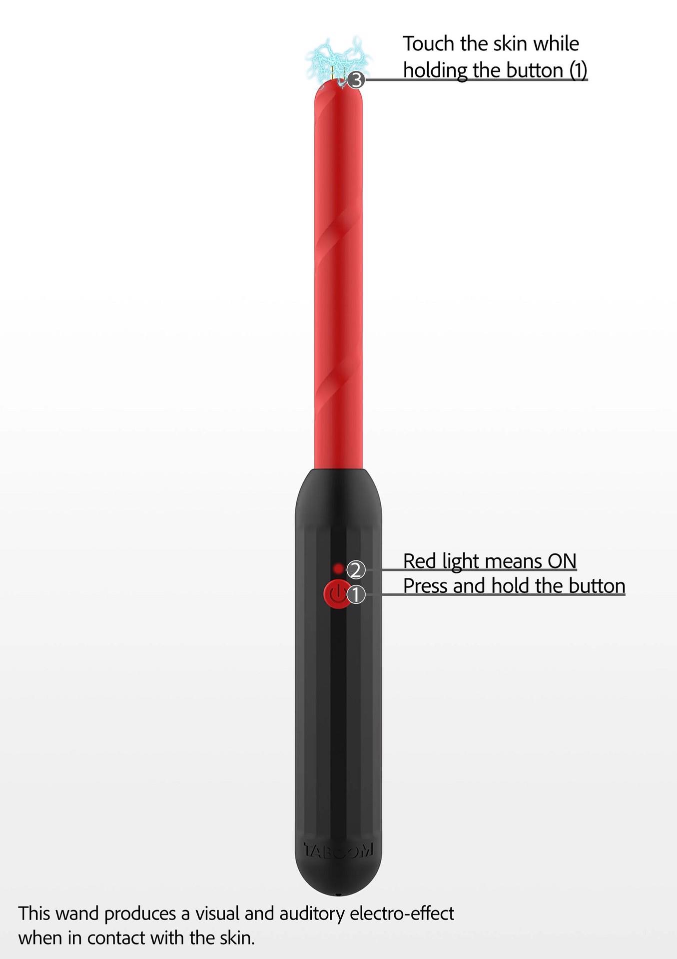 Prick Stick Electro Shock Wand Black