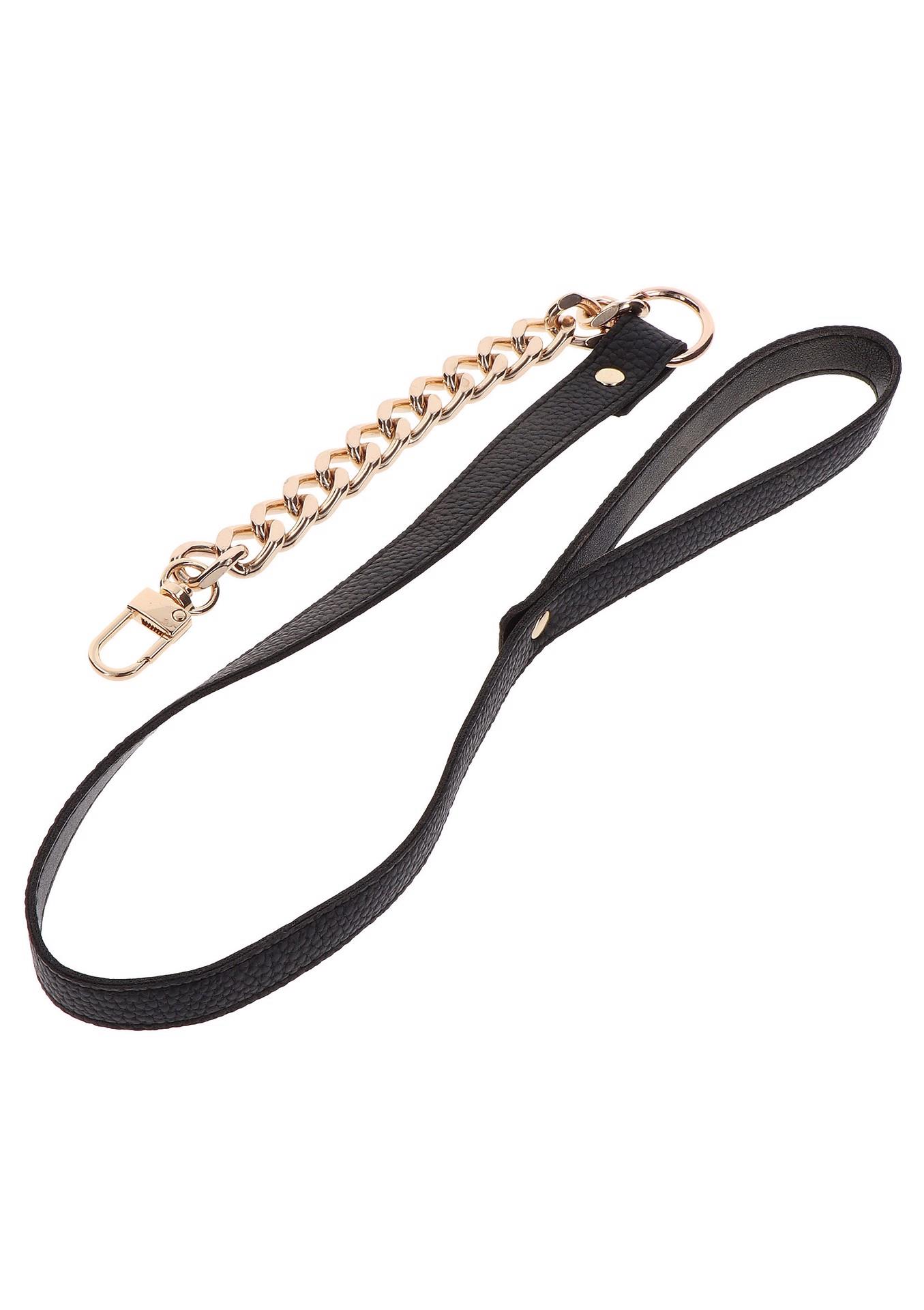 Statement Collar And Leash Rose Gold