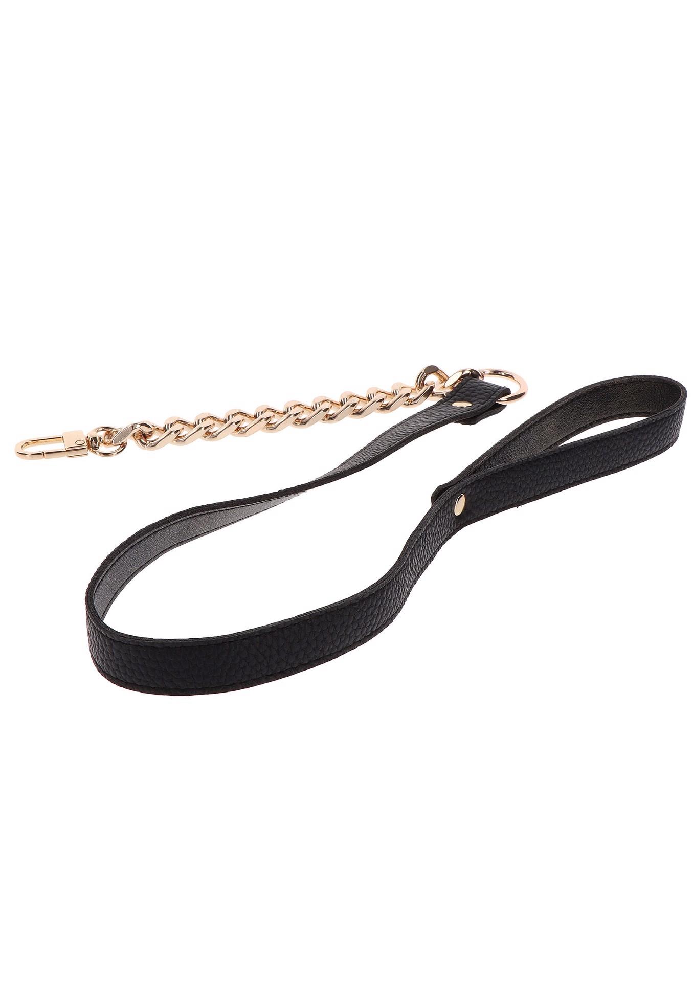 Statement Collar And Leash Rose Gold