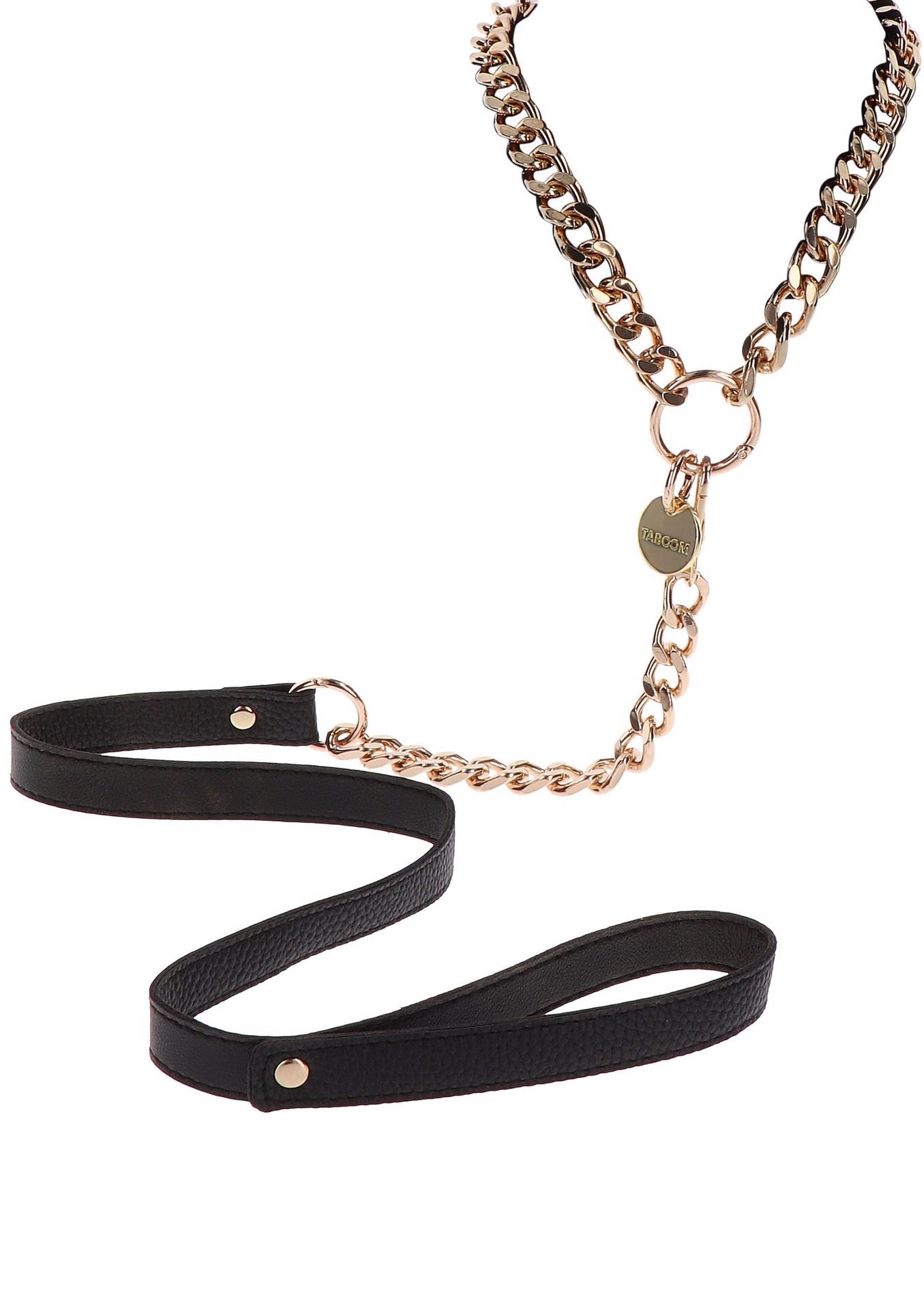 Statement Collar And Leash Rose Gold