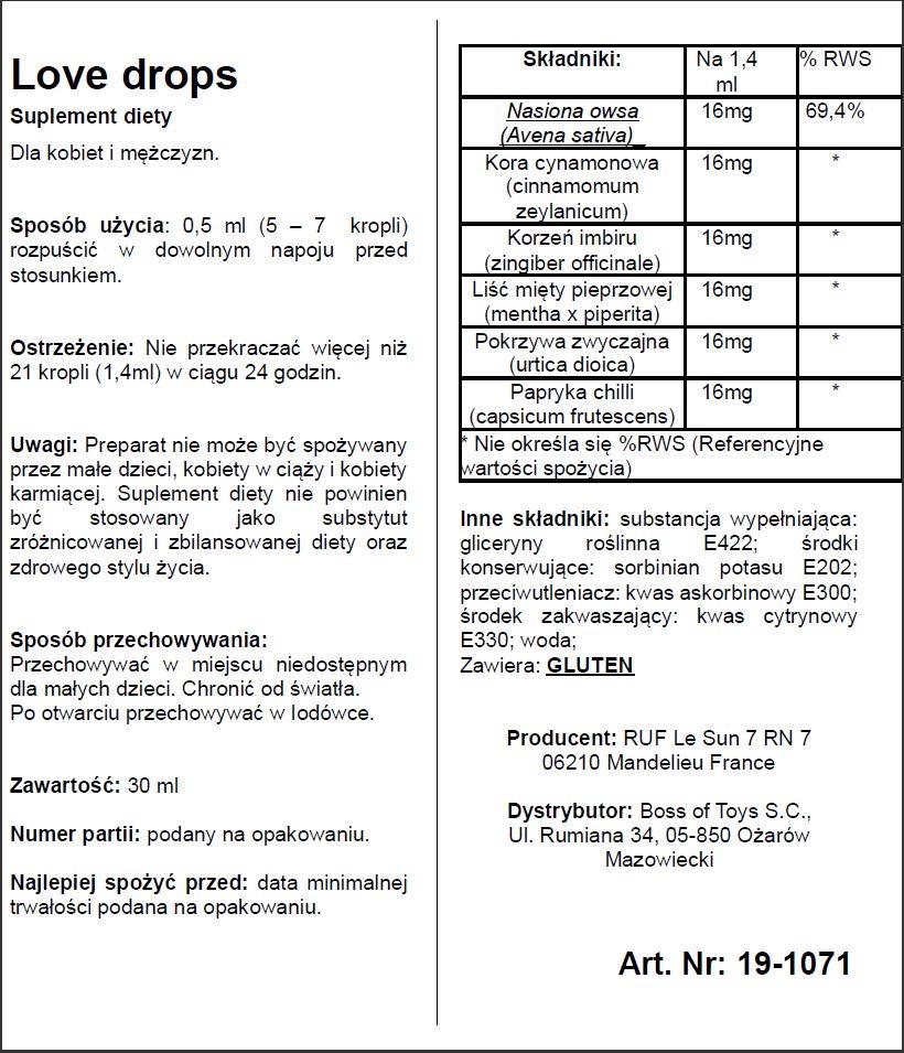 Supl.diety-Love Drops 20 Ml