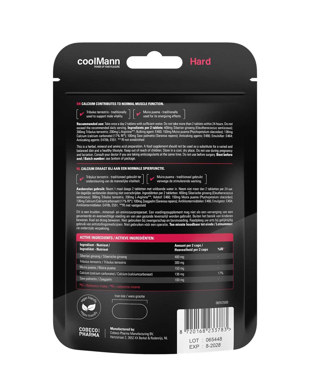 Coolmann Hard - 60 Tablets