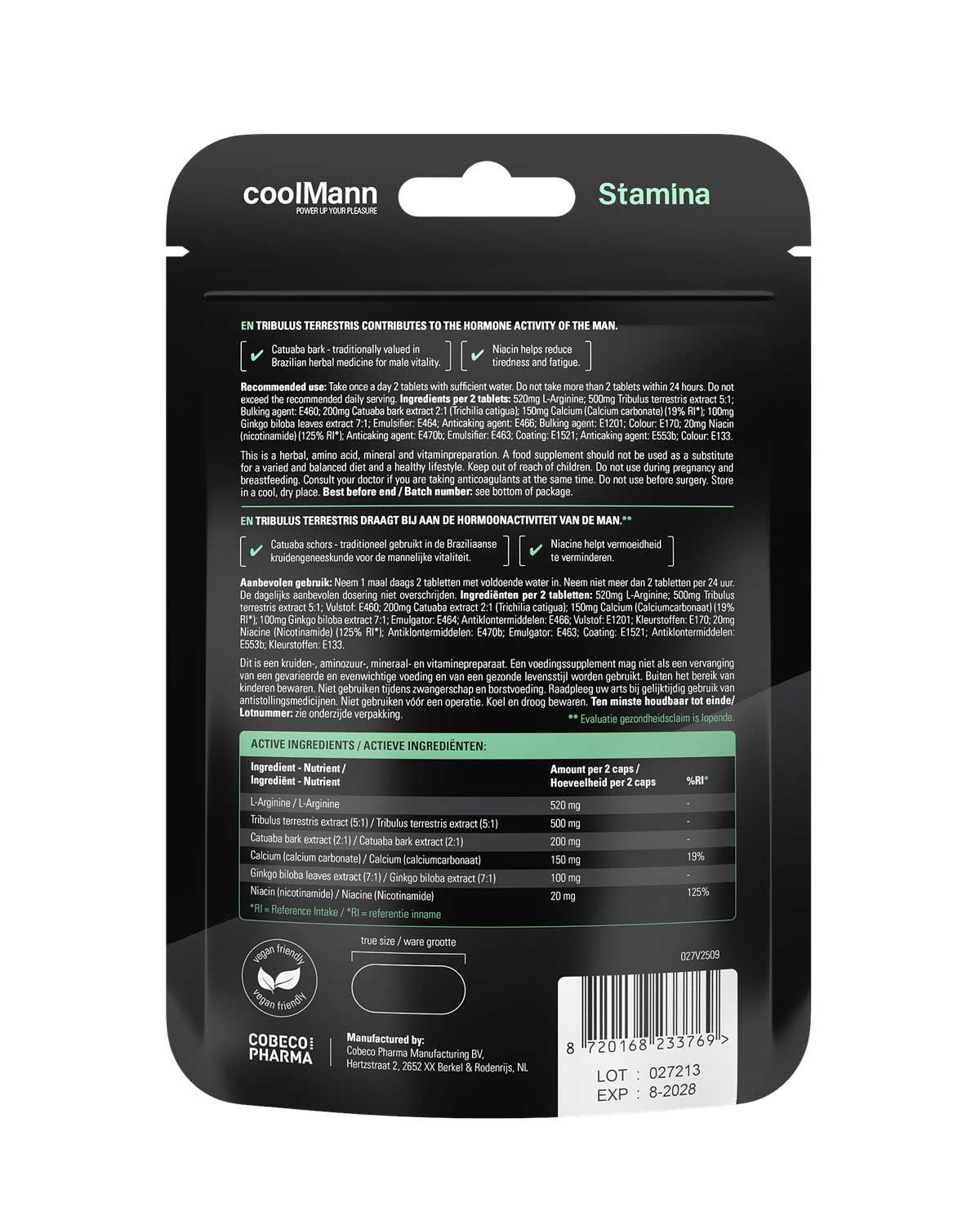 Coolmann Stamina - 60 Tablets