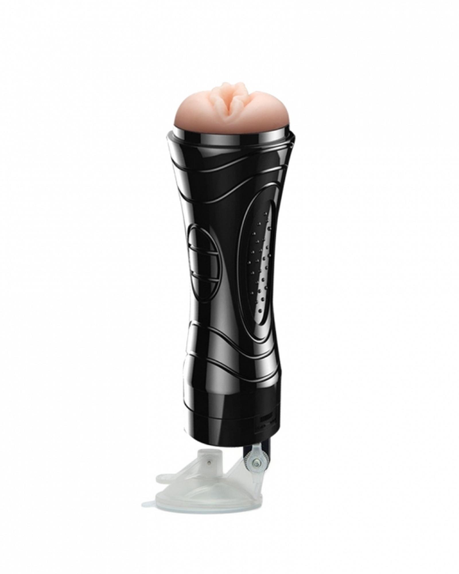 Quickies Black Wallmounted Vibrating Masturbator