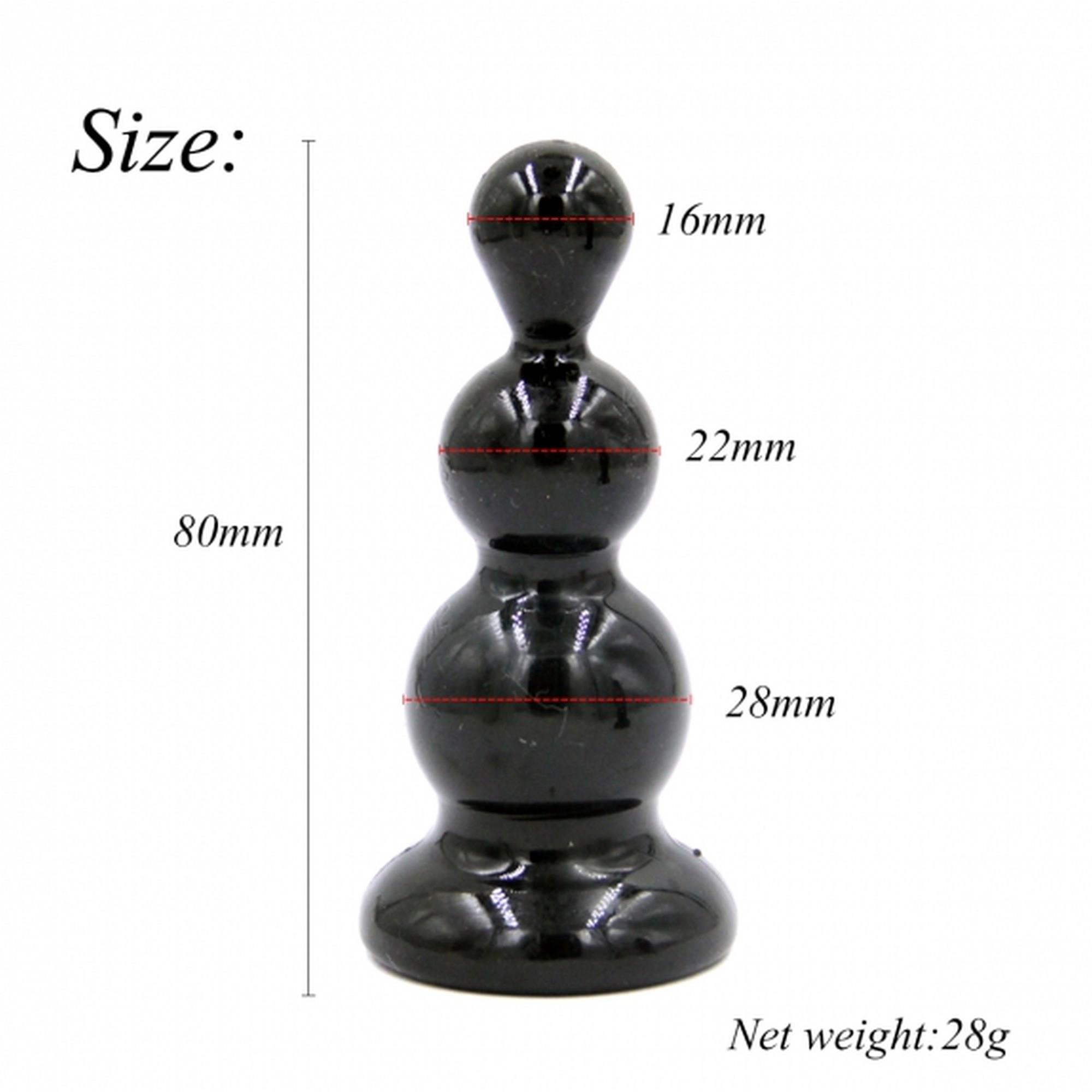 Rocket Drill 3,2 Inch Black  Anal Plug 3,2 Inch / 8 Cm