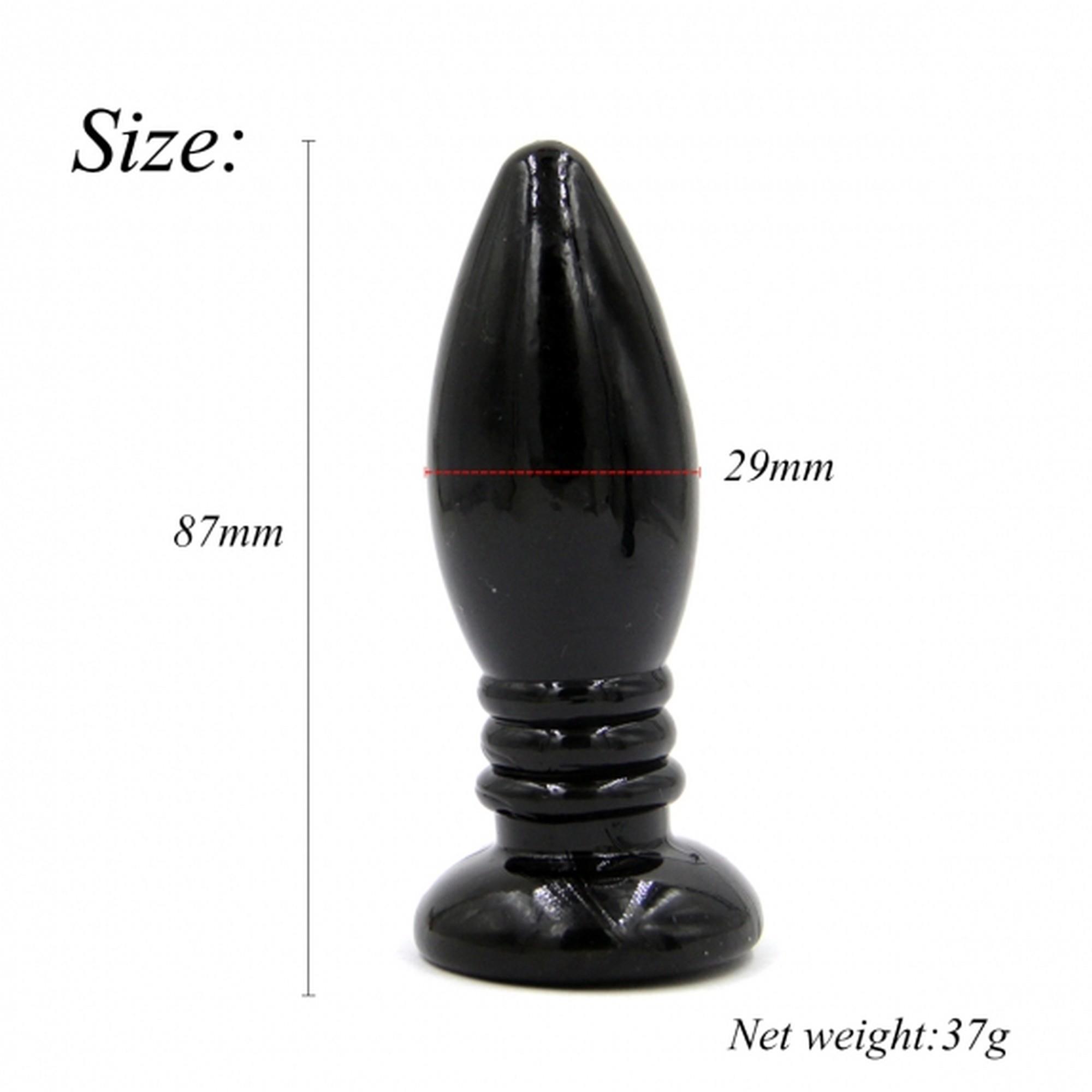 Rocket Drill 3,4 Inch Black  Anal Plug 3,4 Inch / 8,7 Cm