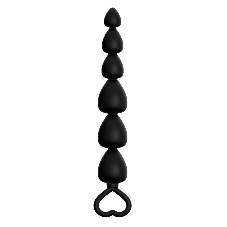Plug-Power Escorts - Anal Beads Runner - Silicone-Black