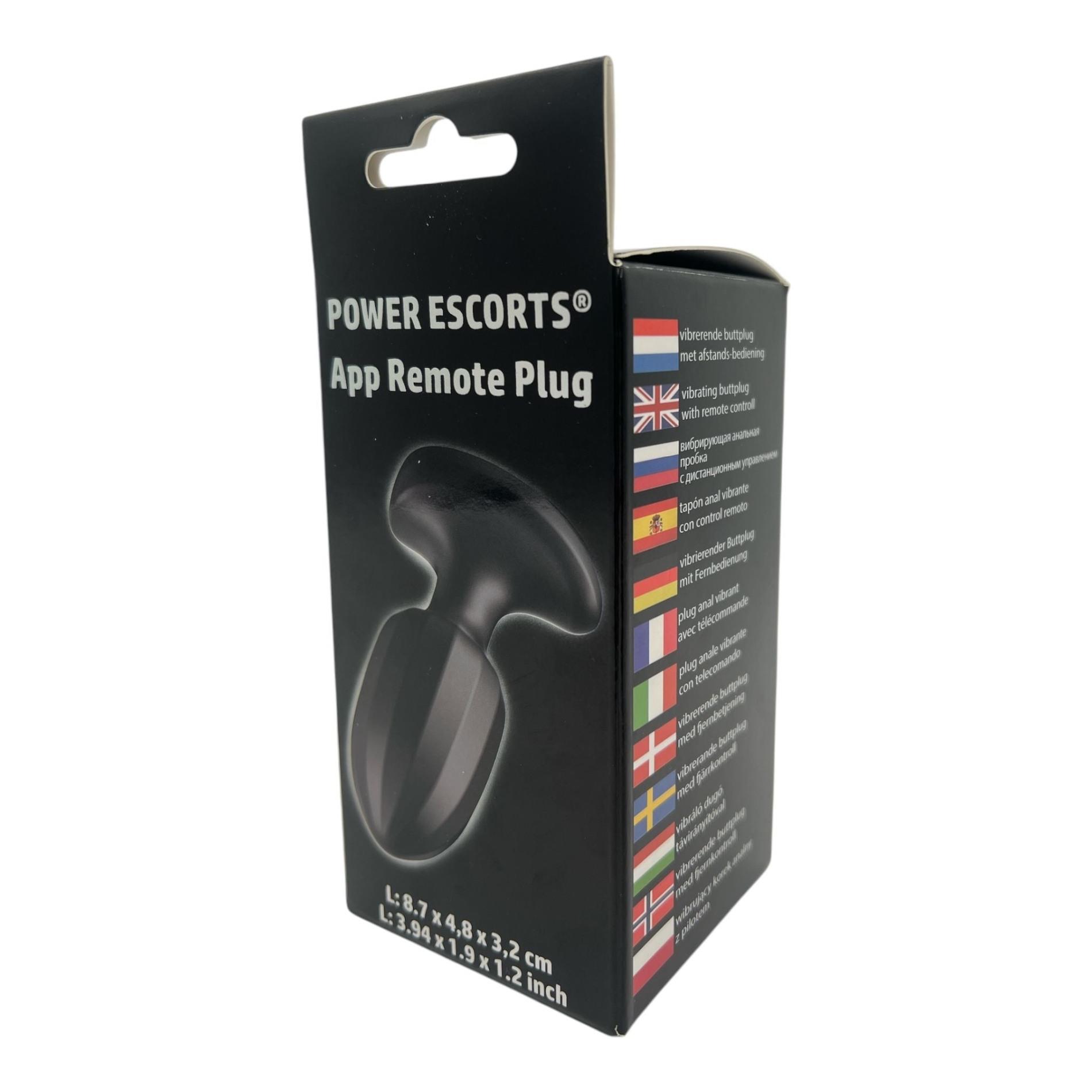 Power Escorts - Br192 - Remote Vibrating Plug - App Controled - Silicone