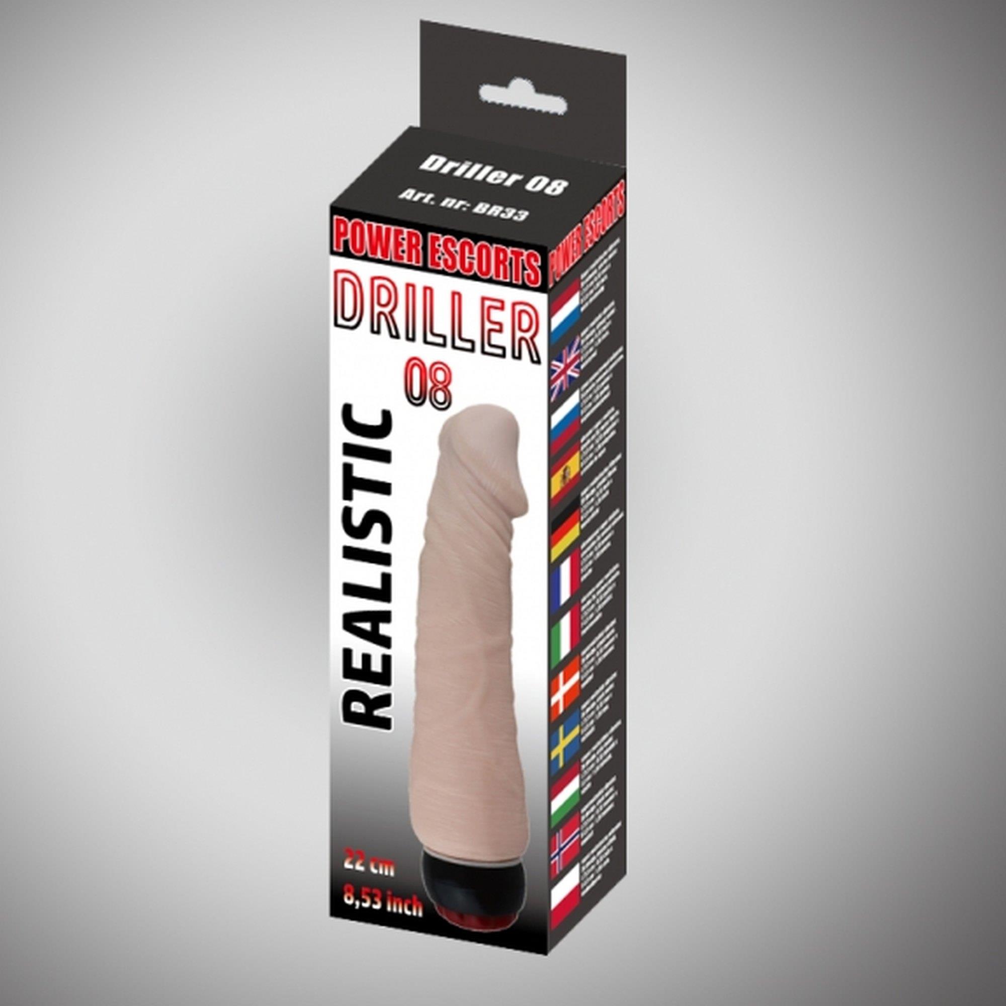 Driller 08 Flesh 22 Cm Realistic Vibrating