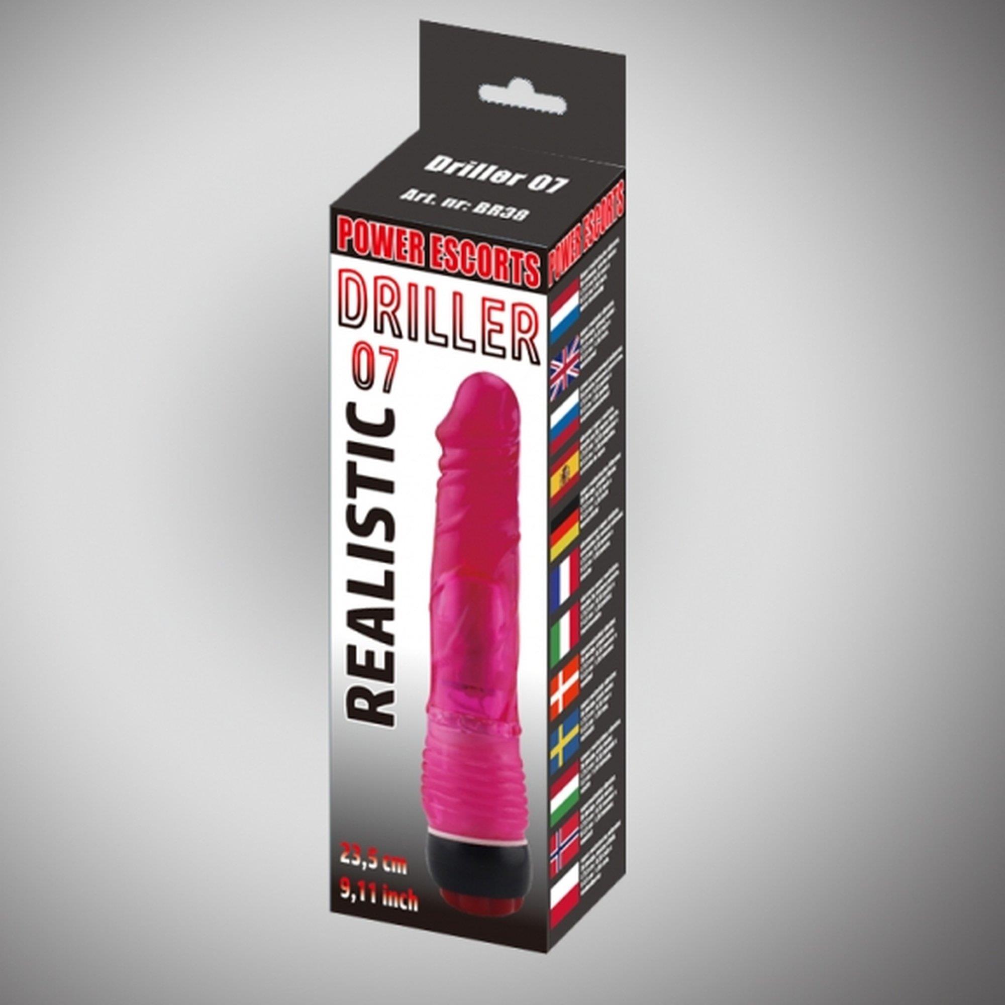 Driller 07 Red 21,5 Cm Realistic Vibrating