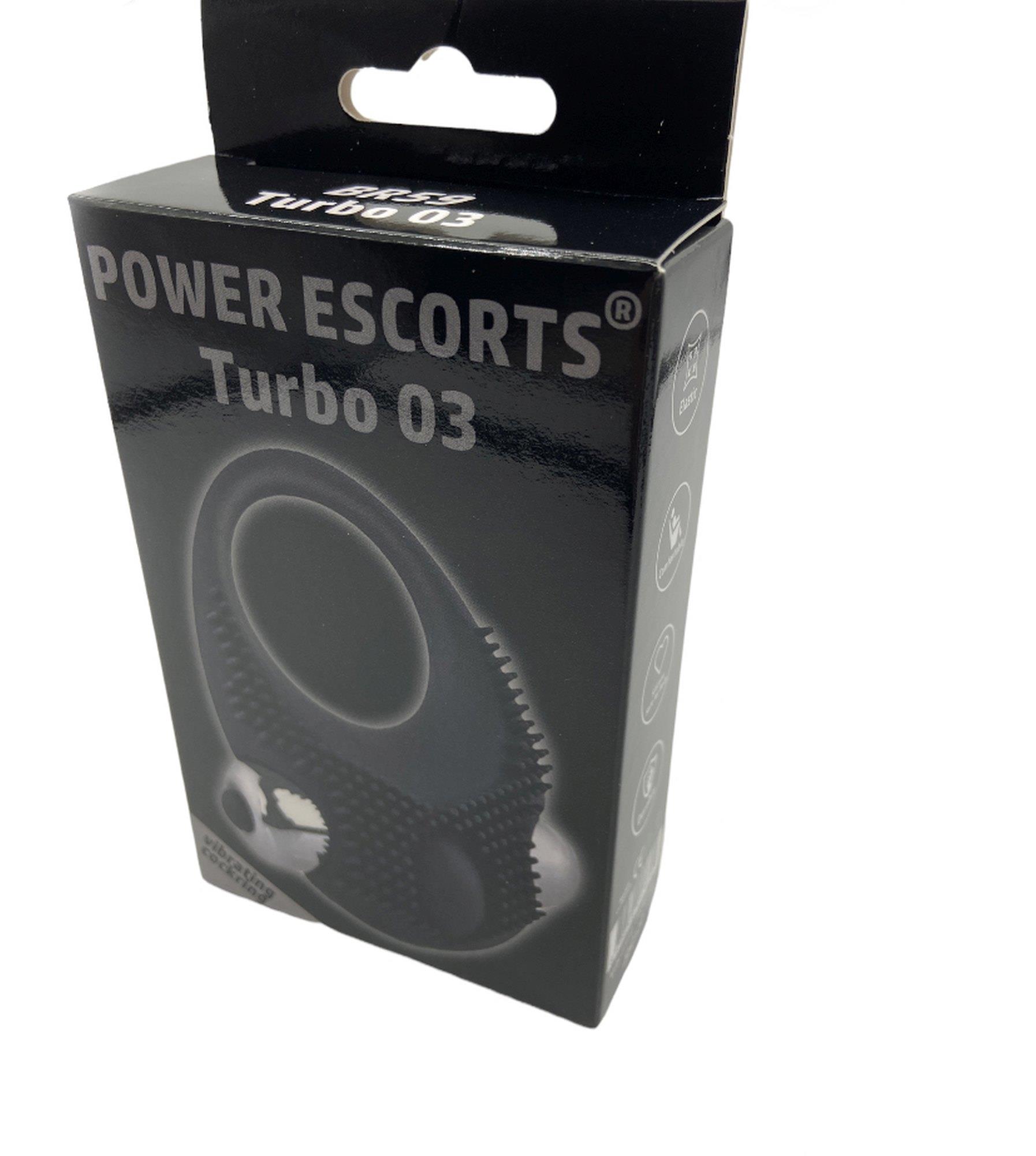 Turbo 03 Black Vibrating Cockring