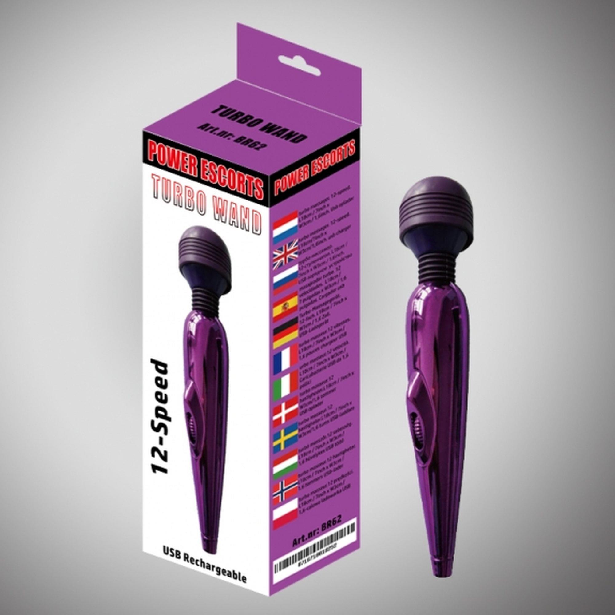 Turbo Wand Purple Wand Massager 18 Cm 12 Speed