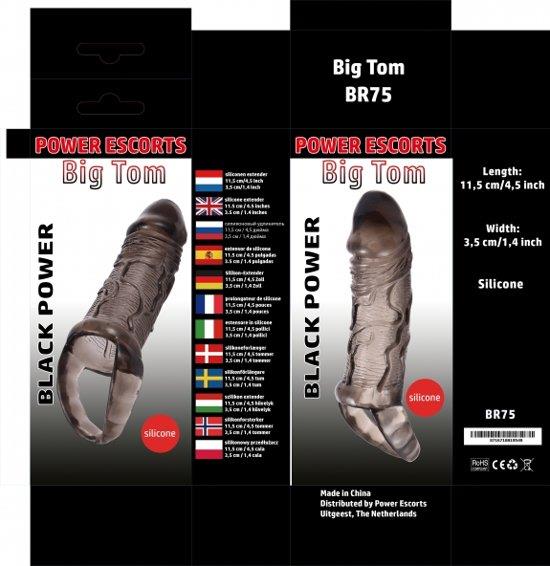 Big Tom Black  Big Size Penis Extender 11,5 Cm