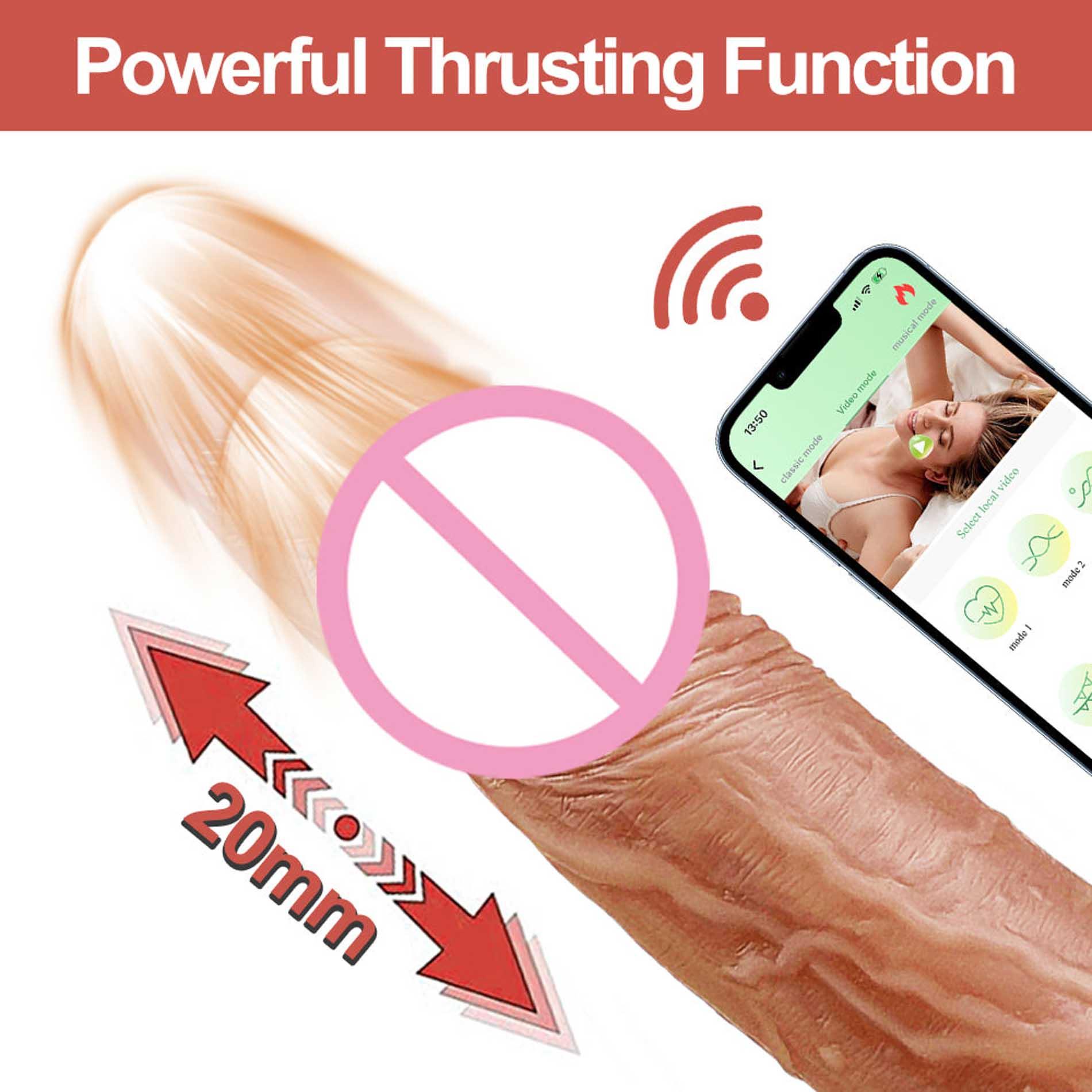 Lovesecret Premium Realistic Vibrator App Function