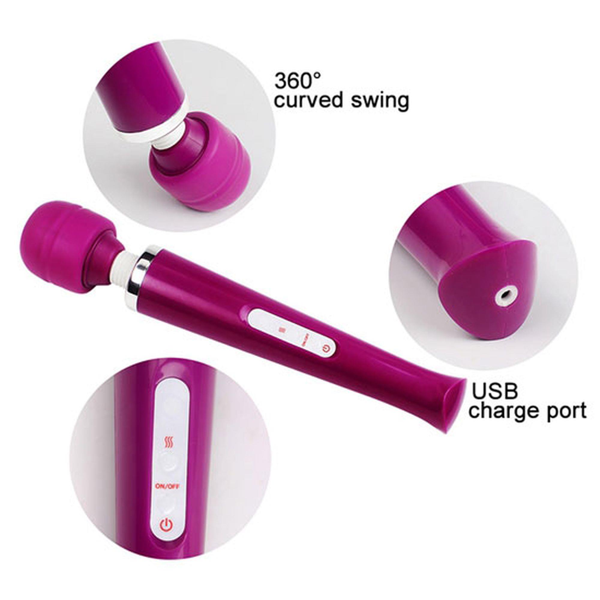 Stymulator-Magic Massager Wand Usb White 10 Function