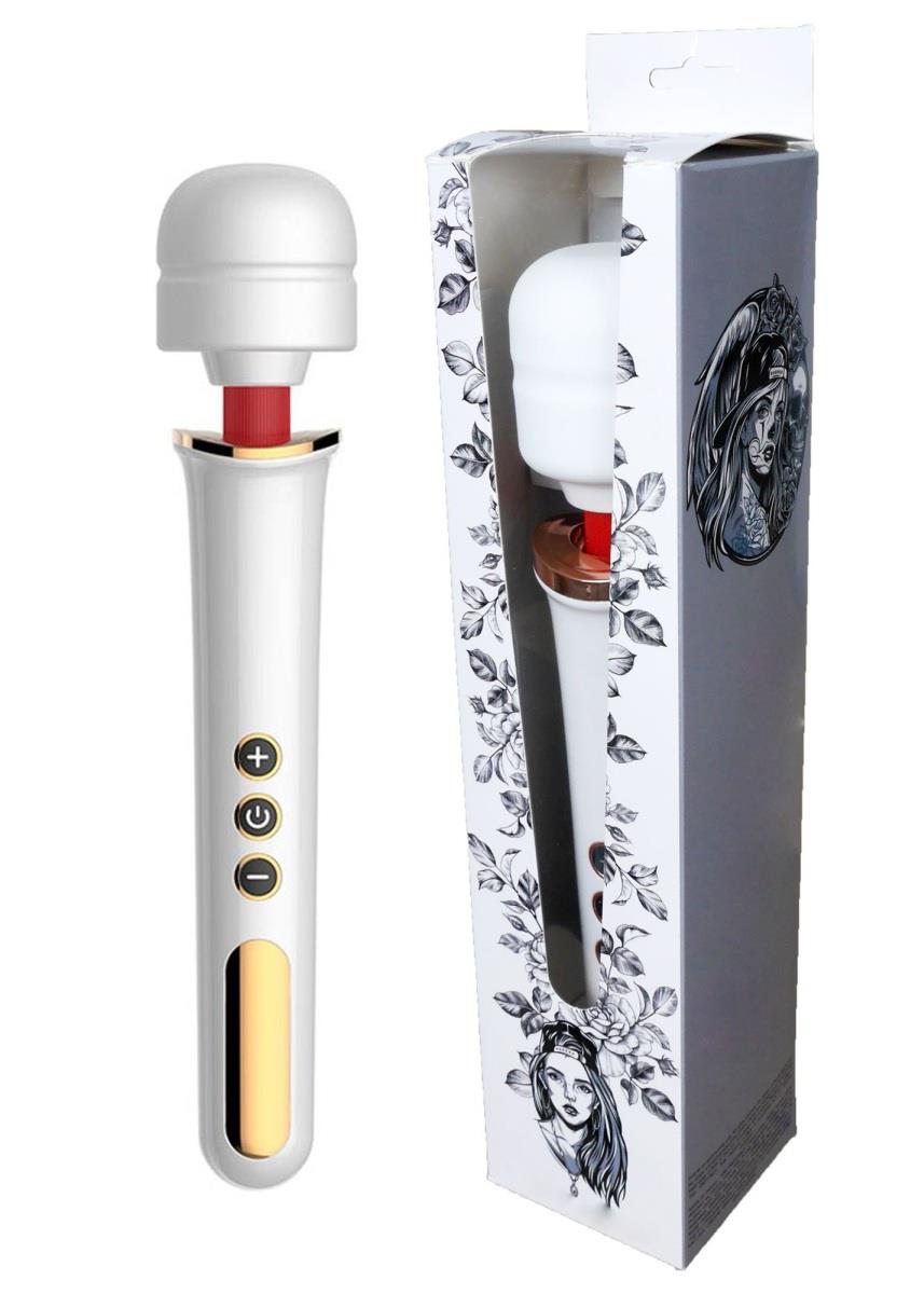 Stymulator-Massager Super Powerful Usb White 10 Function
