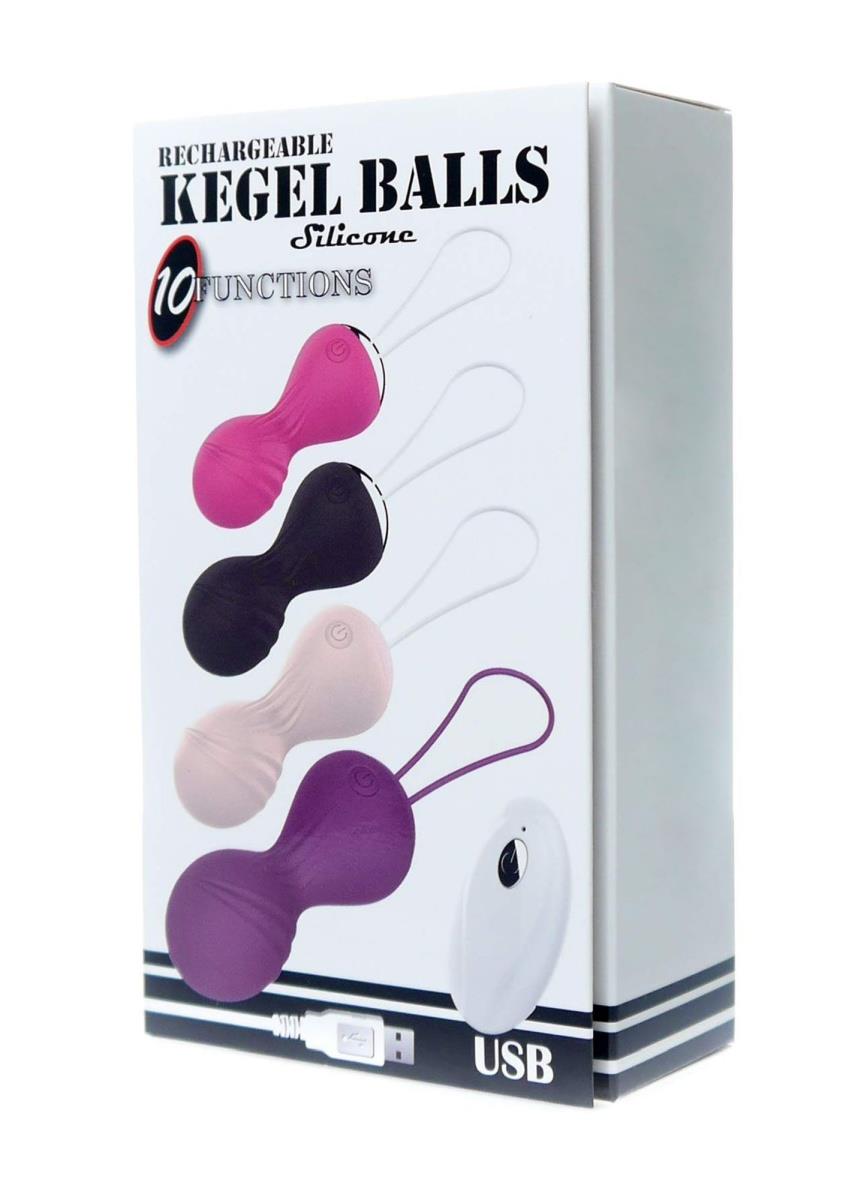 Kulki-Vibrating Silicone Kegel Balls Usb 10 Function / Remote Control