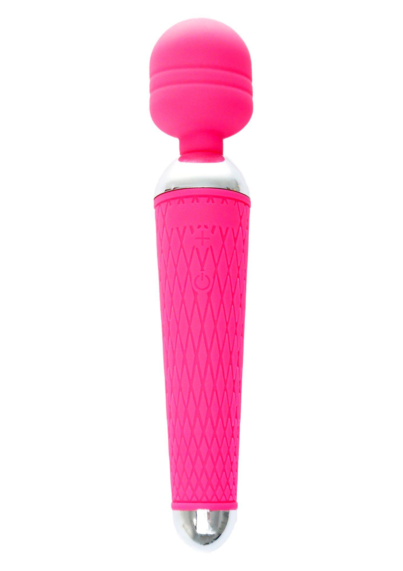 Stimulátor Power Massager Wand USB Pink 10 funkcií