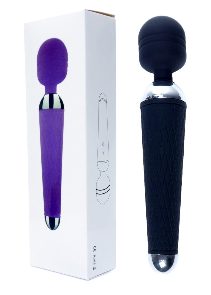 Stymulator-Power Massager Wand Usb Black 10 Funkcji