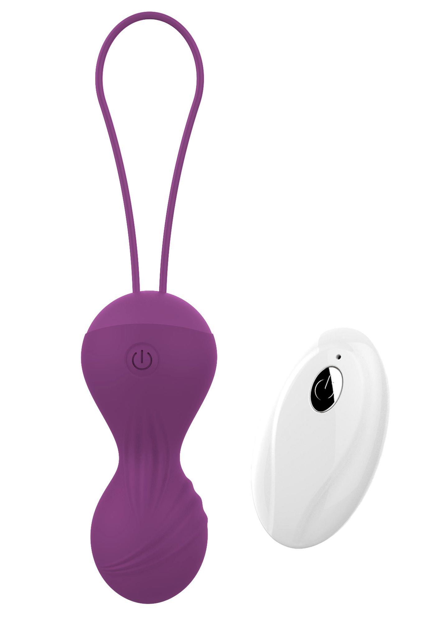 Kulki-Vibrating Silicone Kegel Balls Usb 10 Function / Remote Control
