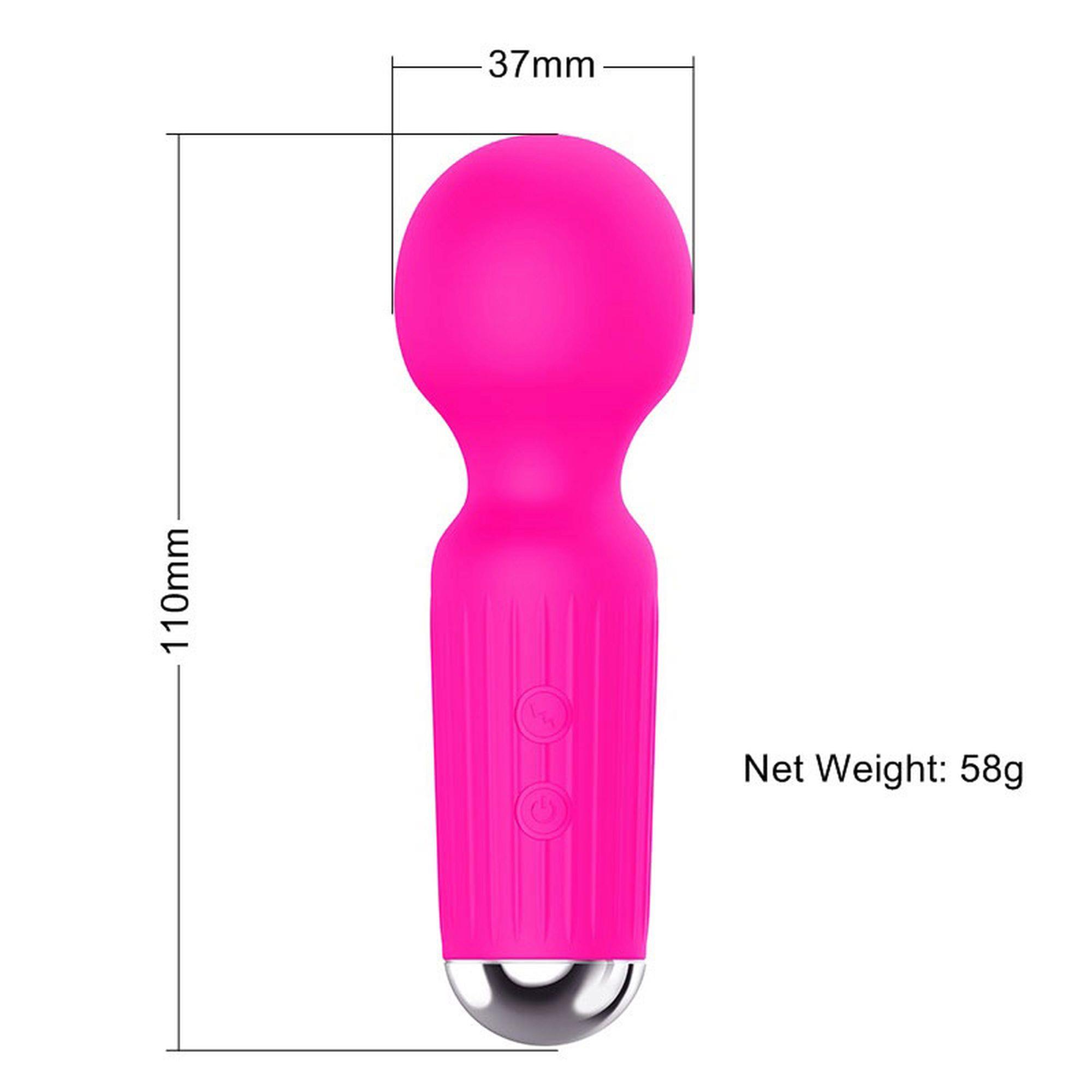 Stymulator-Rechargeable Mini Masager Usb 20 Functions - Pink
