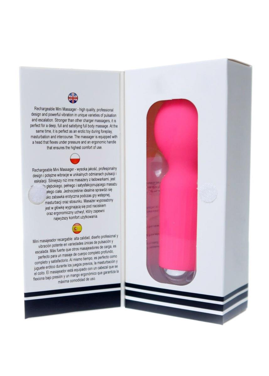Stymulator-Rechargeable Mini Masager Usb 20 Functions - Pink