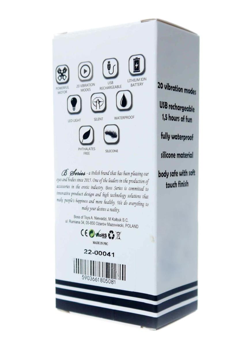 Stymulator-Rechargeable Mini Masager Usb 20 Functions - Purple