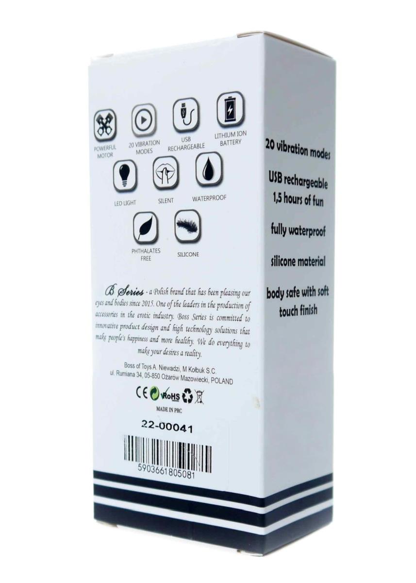 Stymulator-Rechargeable Mini Masager Usb 20 Functions - Blue